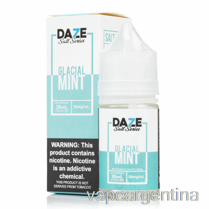 Menta Glacial - 7 Daze Salt - 30ml 30mg Vape Descartable